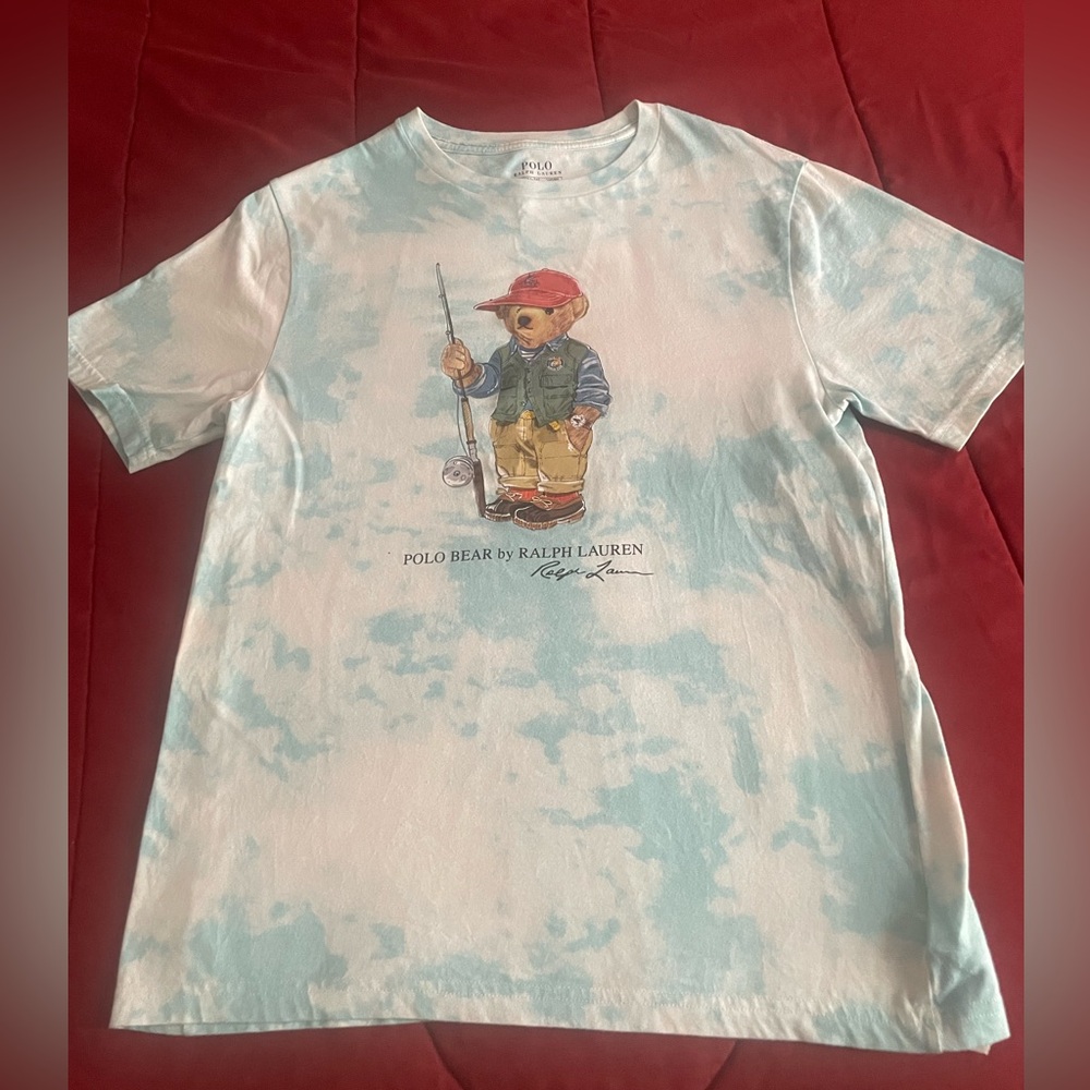 Polo Ralph Lauren boys bear hoodie & matching bear tee size large 14-16 in EUC‼️ - Picture 6 of 9